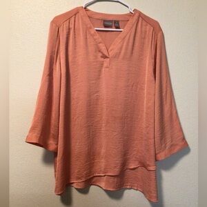 Chico’s 3(XL) pullover popover travel relax fit layered v-neck casual travel top